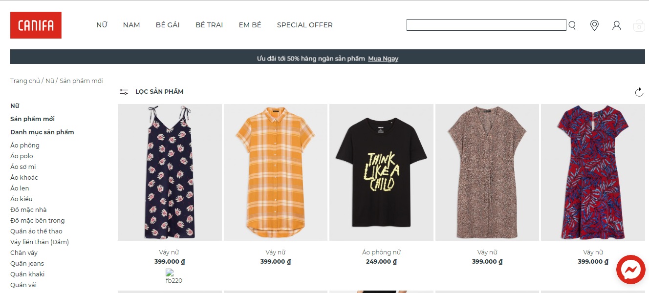 website canifa