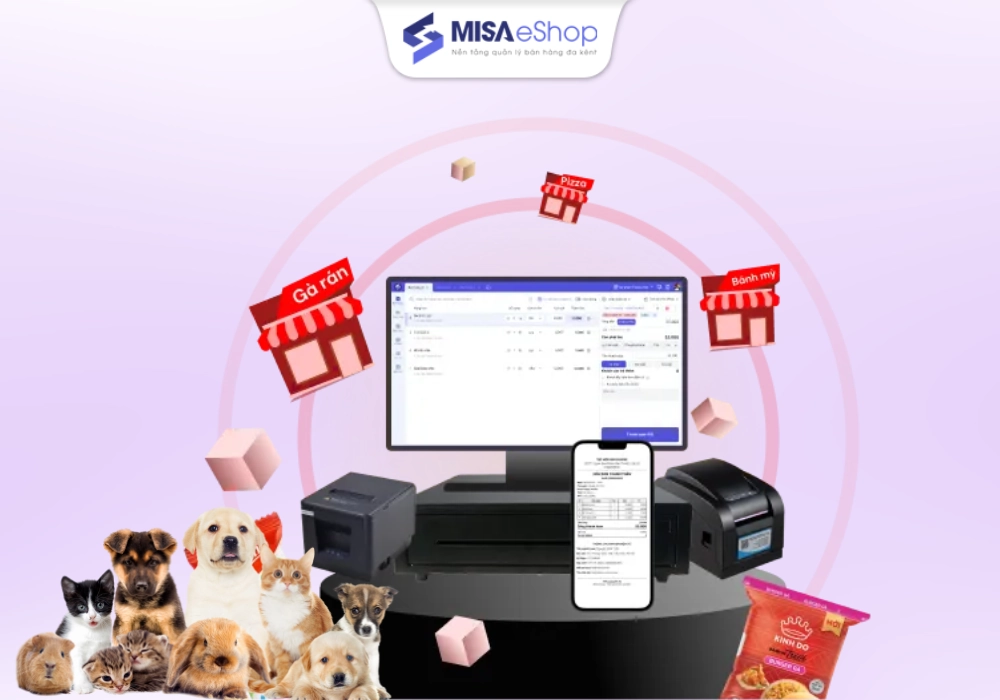 Phần mềm quản lý cửa hàng thú cưng MISA eShop