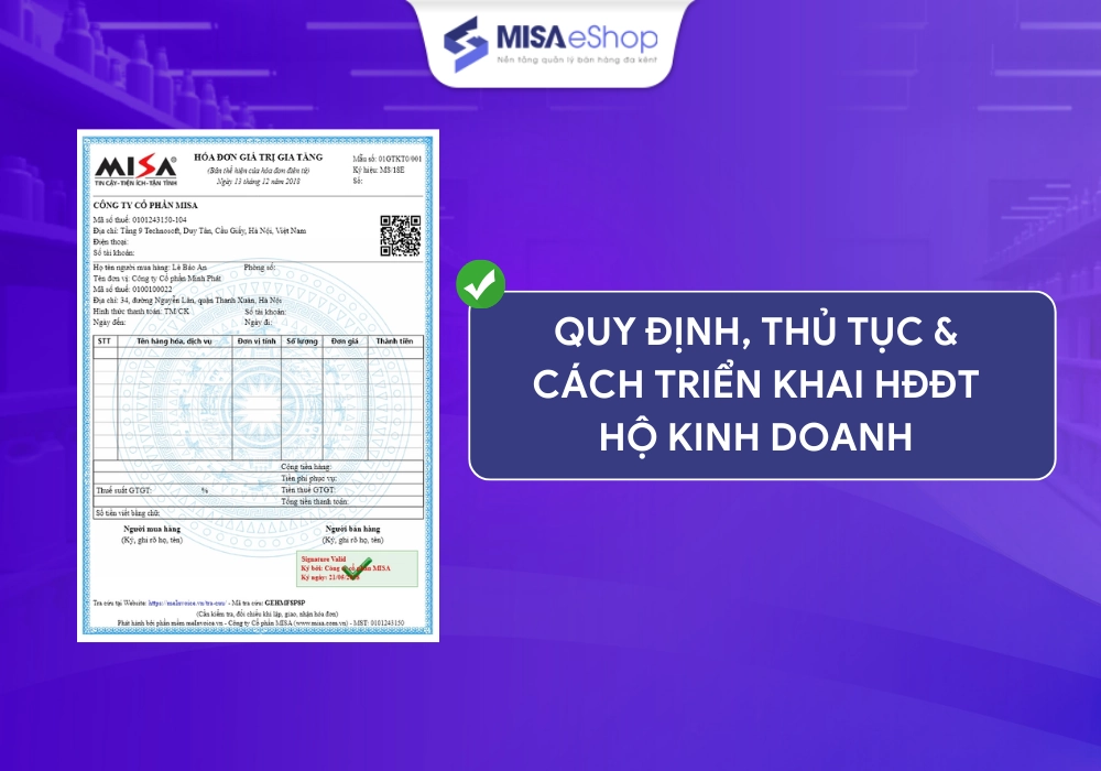 Hóa đơn điện tử hộ kinh doanh