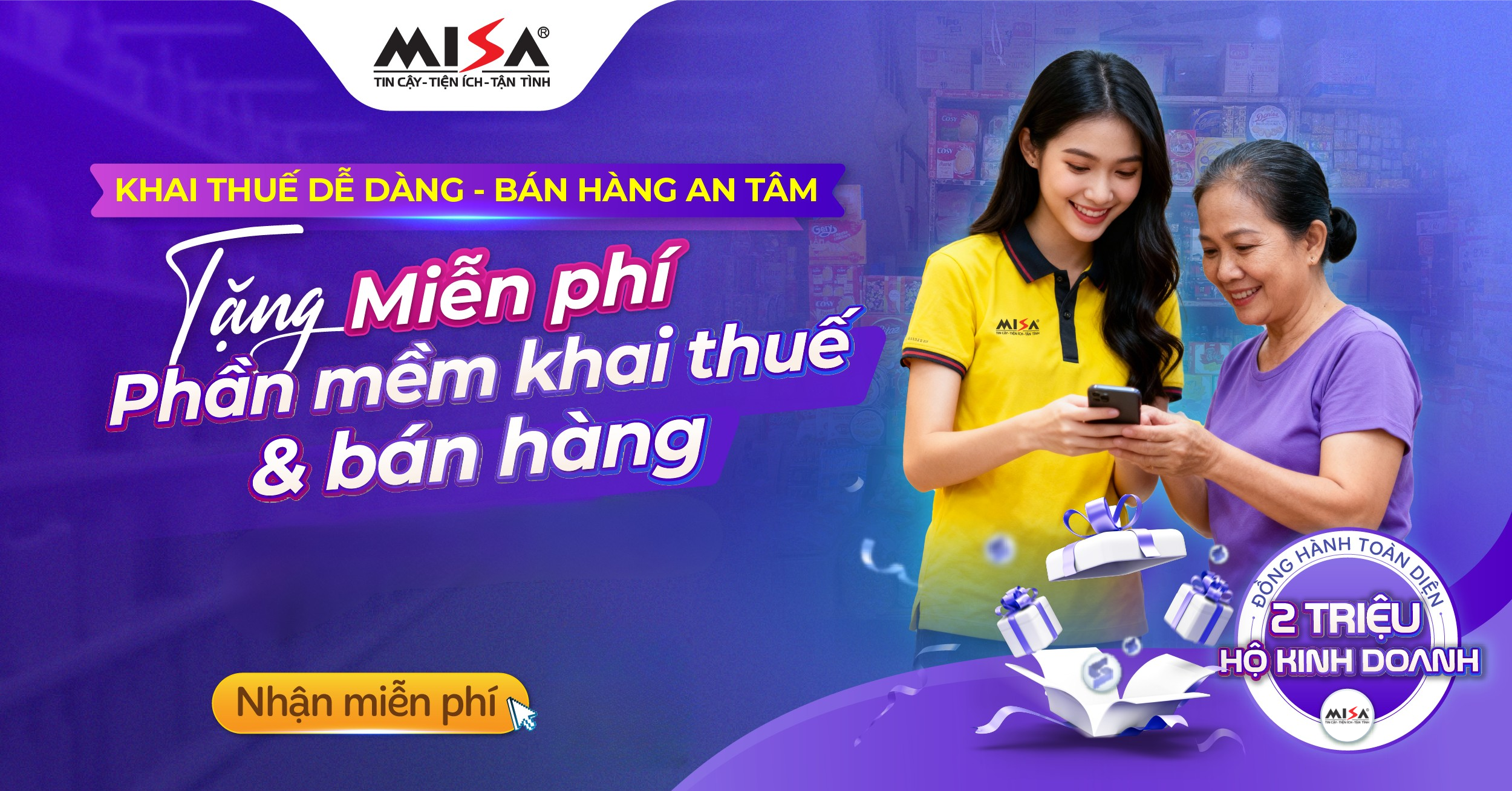 MISA tặng miễn phí phần mềm cho 2 triệu hộ kinh doanh