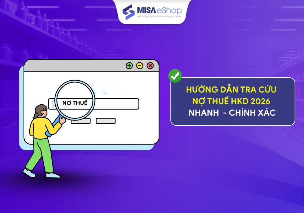 Hướng dẫn tra cứu nợ thuế hộ kinh doanh 2026