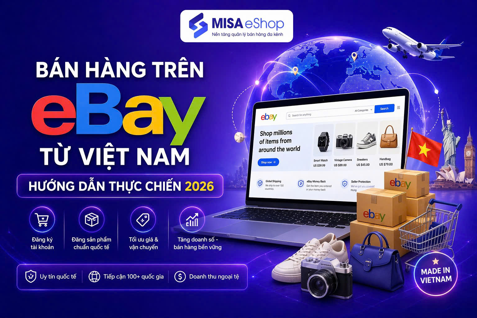 Bán hàng trên eBay từ Việt Nam: hướng dẫn thực chiến 2026