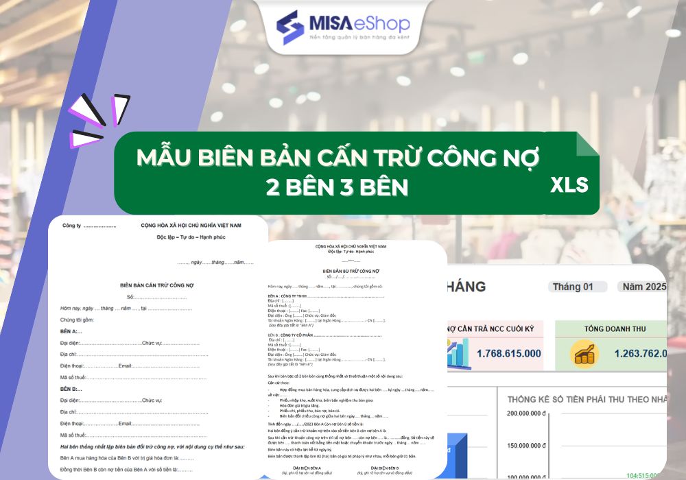 mẫu biên bản cấn trừ công nợ