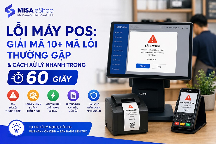 lỗi máy pos