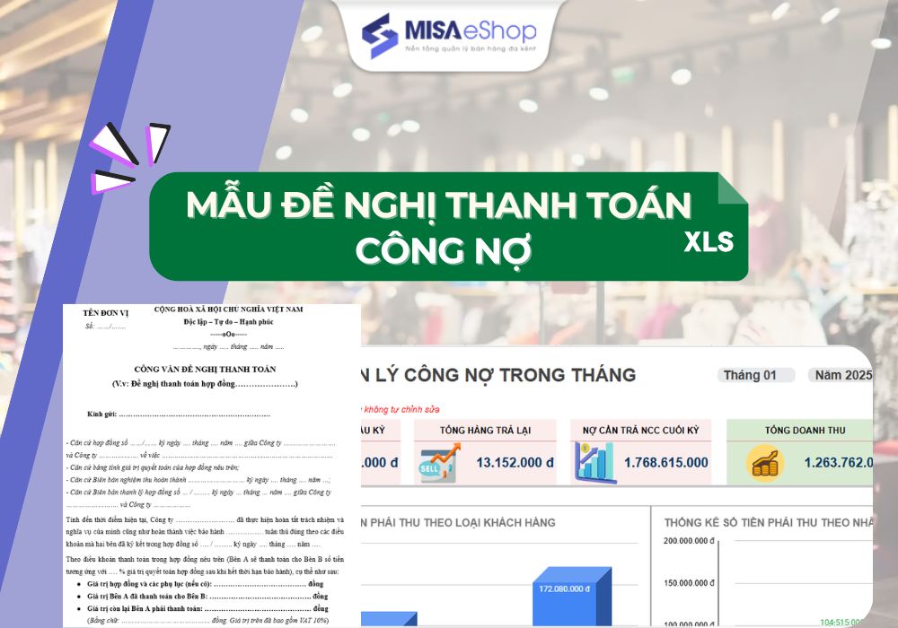 mẫu đề nghị thanh toán công nợ